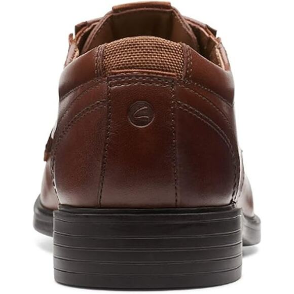 NWT Clarks Men\'s Clarkslite Cap Oxford Shoes, Tan Leather, 7 main image 2